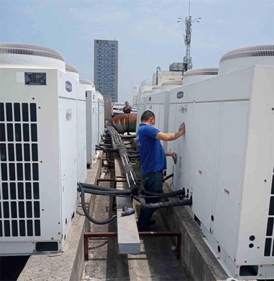 高港中央空调制热和不制冷系统维修方法